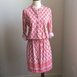 NWT Cabana Life Drawstring Shirt Dress Size S